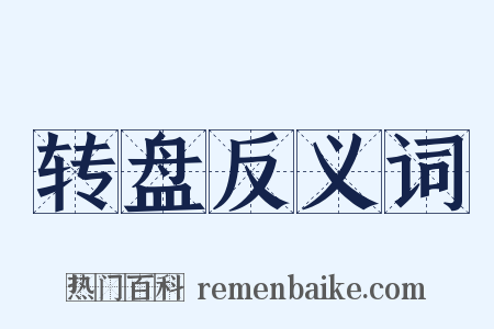 转盘反义词是什么意思的图片